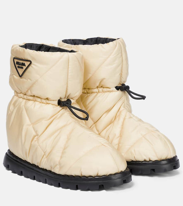 Prada Quilted nylon snow boots