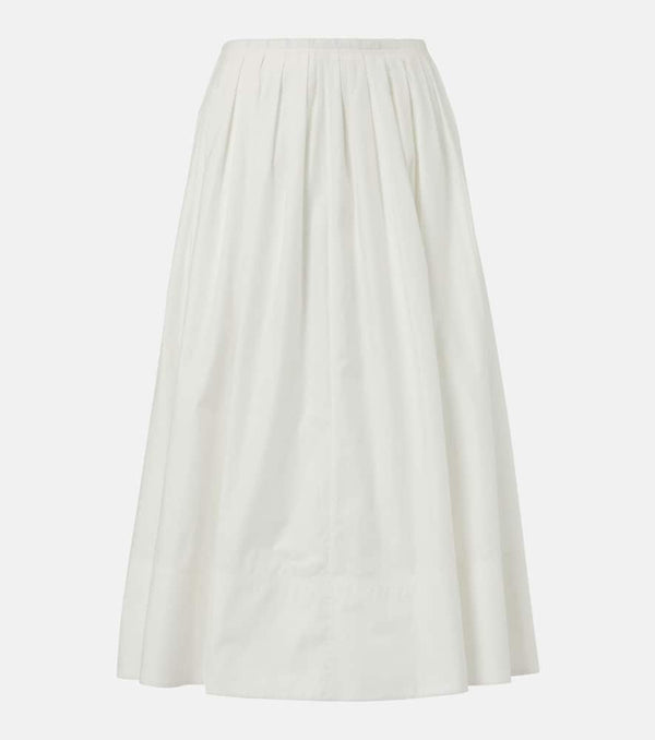 Proenza Schouler Austin gathered cotton midi skirt