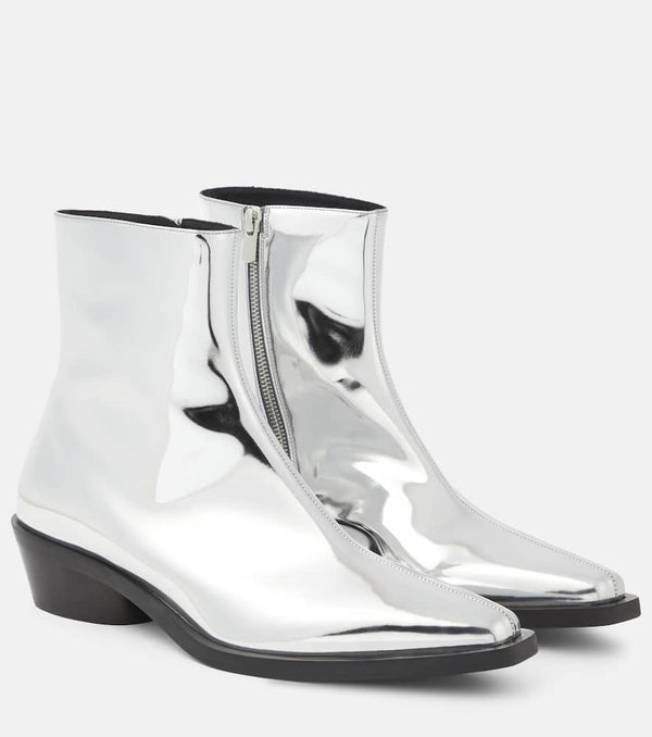 Proenza Schouler Bronco metallic ankle boots