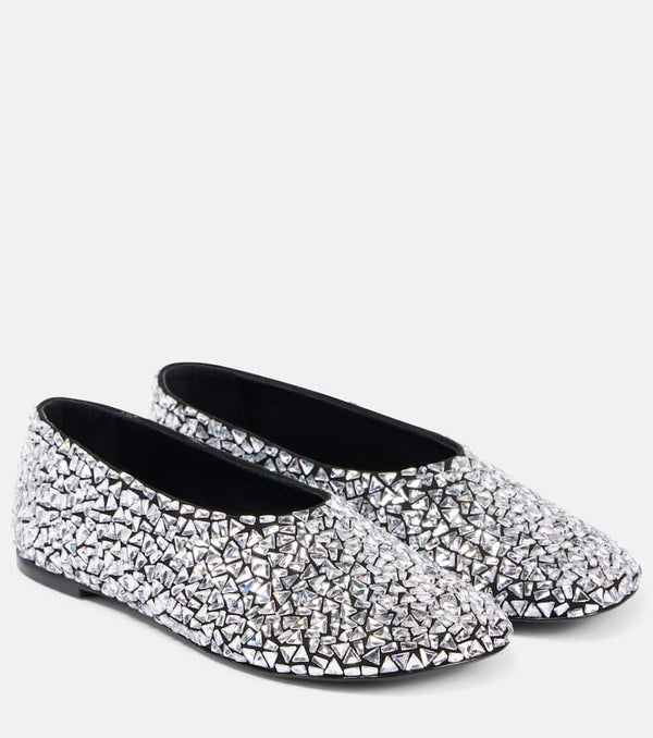 Proenza Schouler Glove embellished leather ballet flats