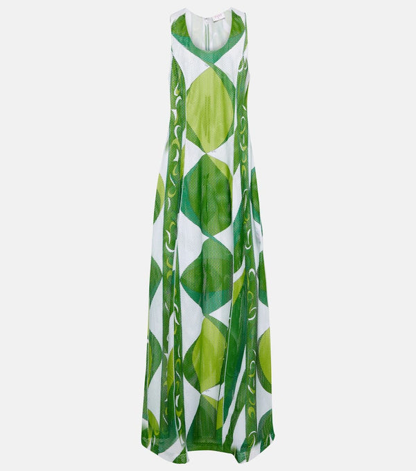 Pucci Pesci mesh maxi dress