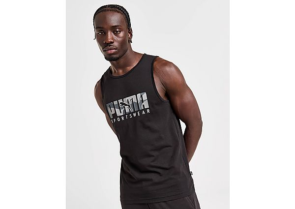 PUMA Core Camo Tank Top  Black