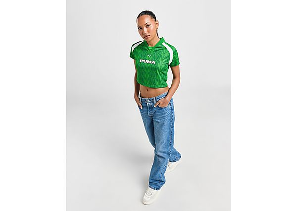 PUMA Football Crop Top  Green