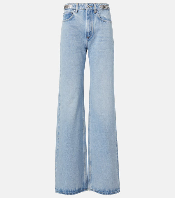 Rabanne High-rise wide-leg jeans