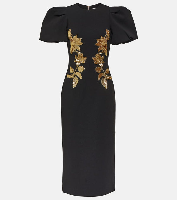 Rebecca Vallance Versailles sequined crêpe midi dress