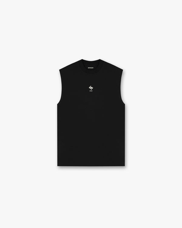 Represent 247 Oversized Tank Jet Black