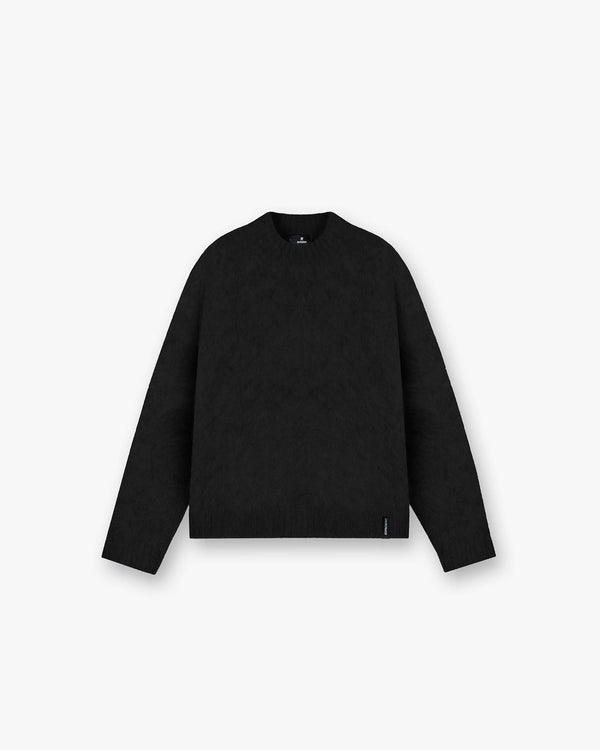 Represent Alpaca Blend Sweater Jet Black