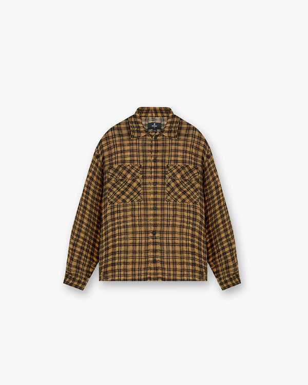 Represent Check Flannel Shirt Yellow Check Yellow