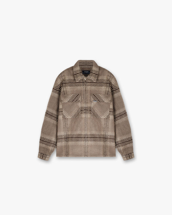 Represent Flannel Shirt Brown Check Brown