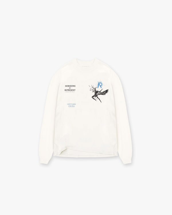 Represent Icarus Long Sleeve T-Shirt Flat White