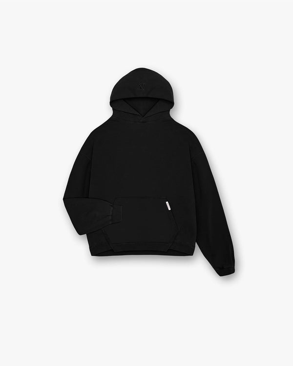 Represent Initial Boxy Hoodie Black