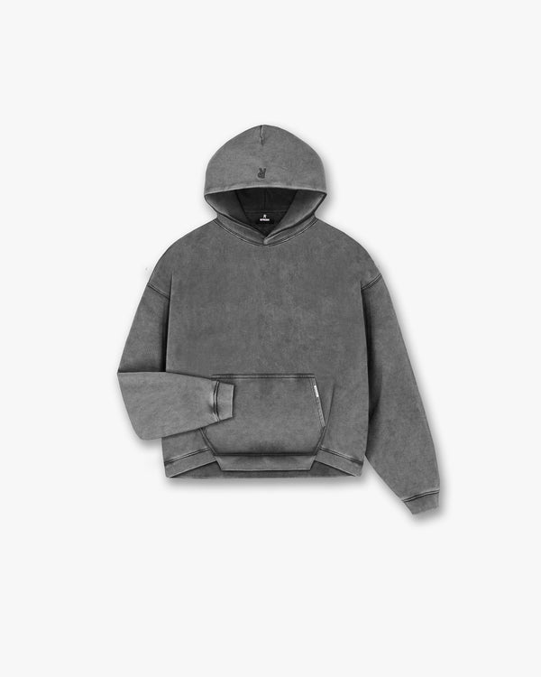 Represent Initial Boxy Hoodie Vintage Grey