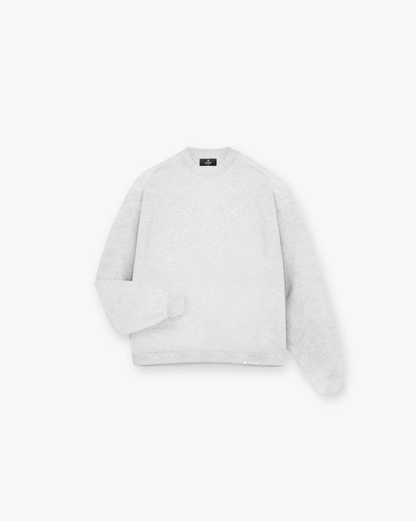 Represent Initial Boxy Sweater Ice Grey Marl Grey