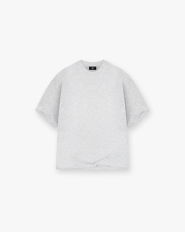 Represent Initial Boxy T-Shirt Ice Grey Marl Grey