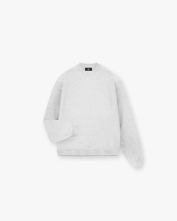 Represent Initial Oversized Sweater Ice Grey Marl Grey