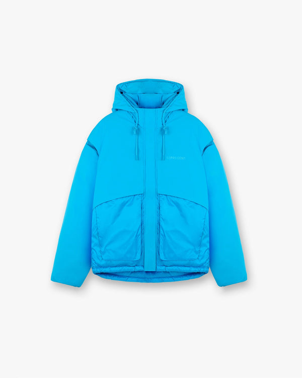 Represent Layered Hooded Puffer Electric Blue