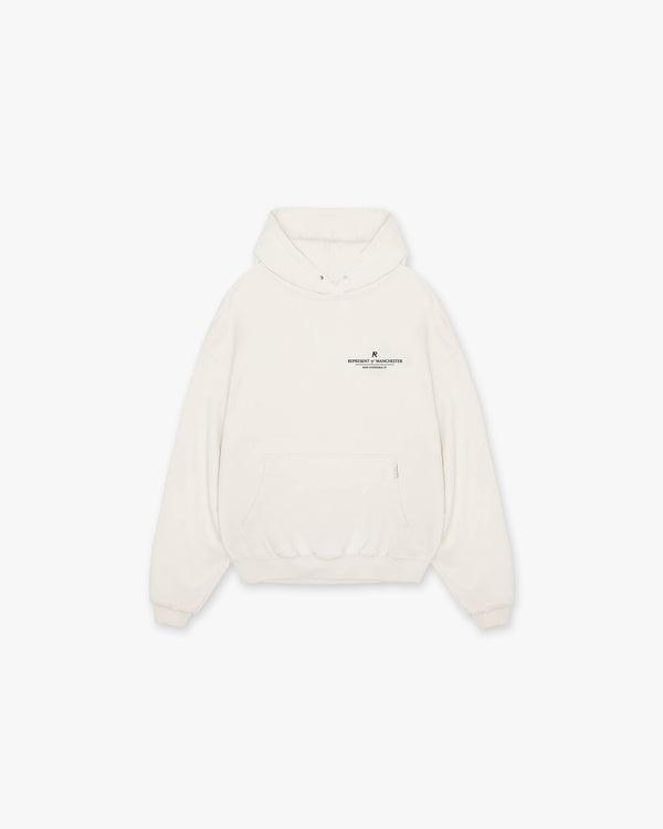 Represent Manchester Store Hoodie Flat White