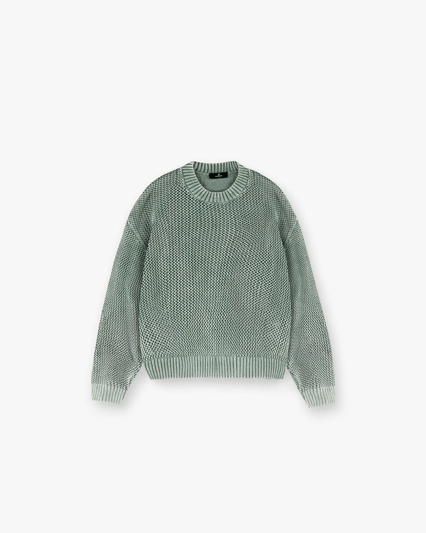 Represent Open Gauge Knit Sweater Forest Green