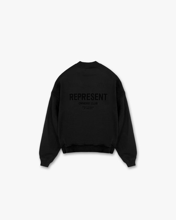 Represent Owners Club Flocked Sweater Black