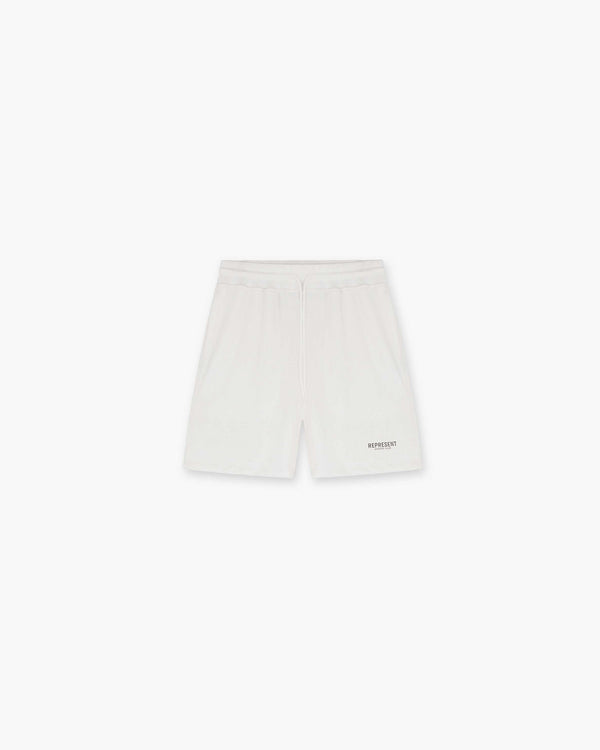 Represent Owners Club Mesh Shorts Flat White