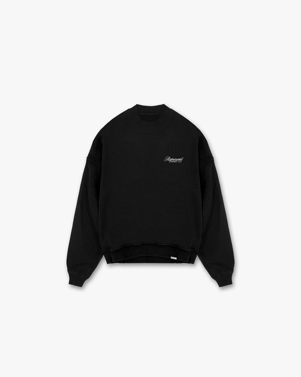 Represent Owners Club Script Sweater Black