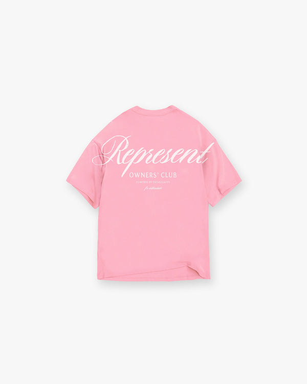 Represent Owners Club Script T-Shirt Pink