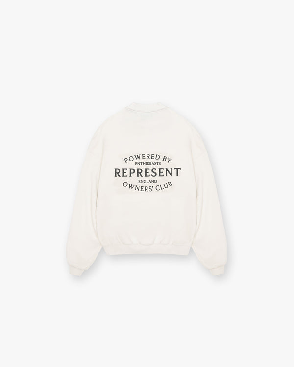 Represent Owners Club Stamp Sweater Flat White