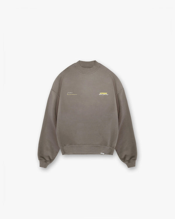 Represent Patron Of The Club Sweater Washed Olive