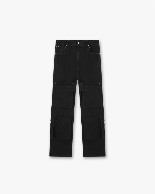 Represent R3Ca Cargo Denim Black