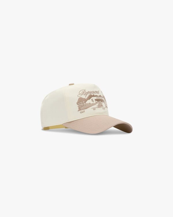 Represent Raceway Cap Antique White Barley White