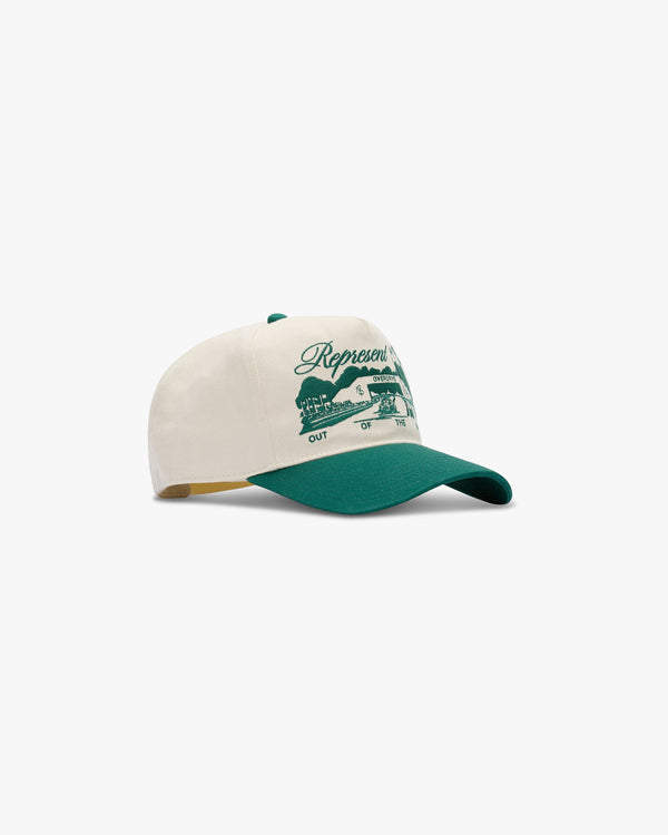 Represent Raceway Cap Antique White Forest White