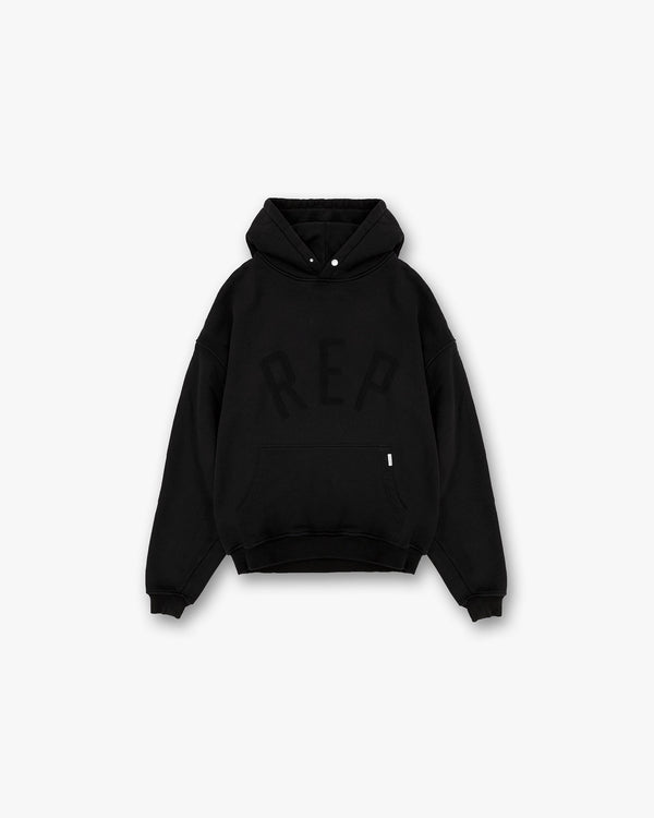 Represent Rep Applique Hoodie Off Black