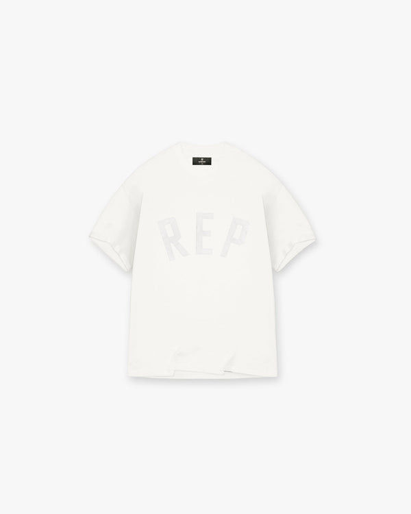 Represent Rep Applique T-Shirt Flat White