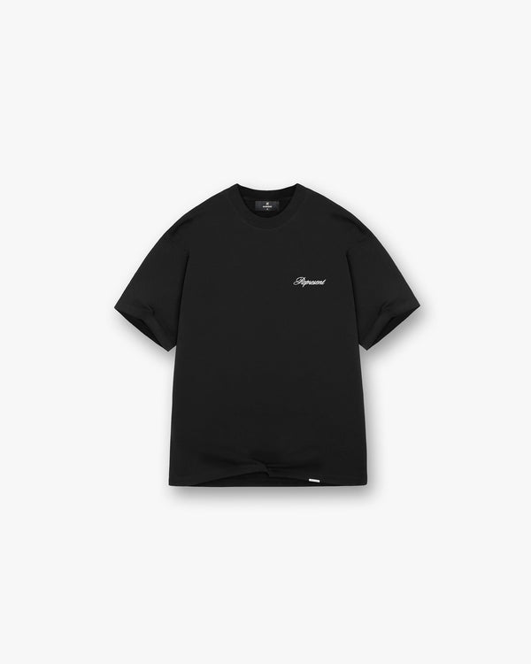 Represent Script Logo T-Shirt Black