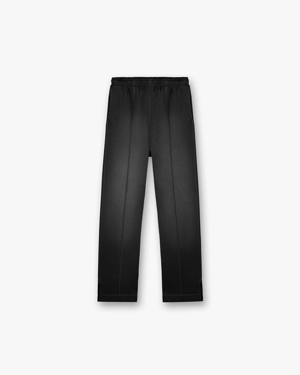 Represent Stepped Hem Sweatpants Stained Black