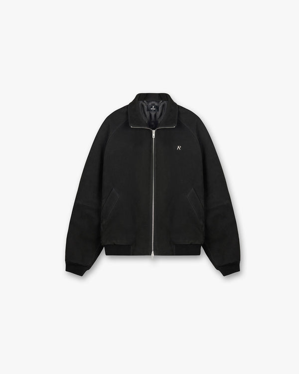 Represent Suede Bomber Black