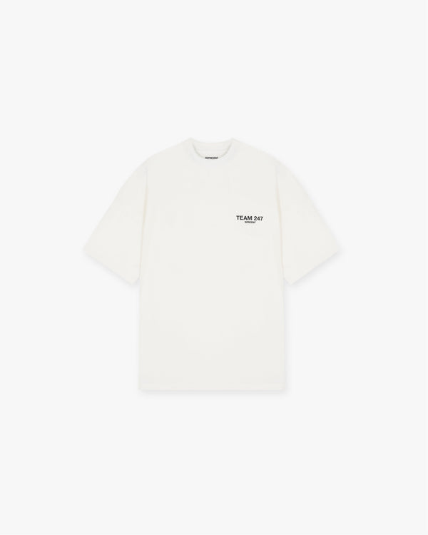 Represent Team 247 Oversized T-Shirt Flat White