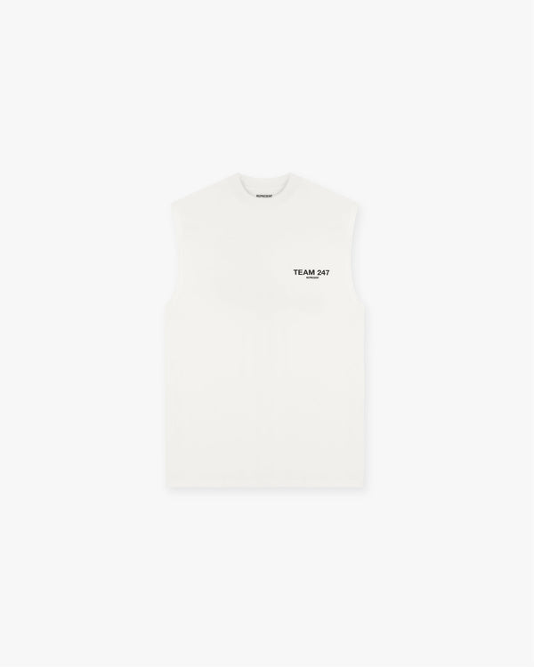 Represent Team 247 Oversized Tank Flat White