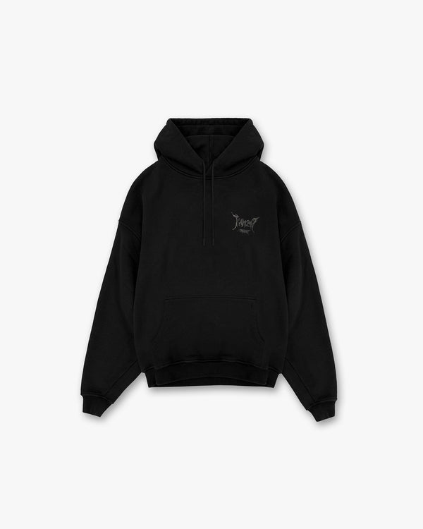 Represent Team 247 X END Oversized Hoodie Jet Black