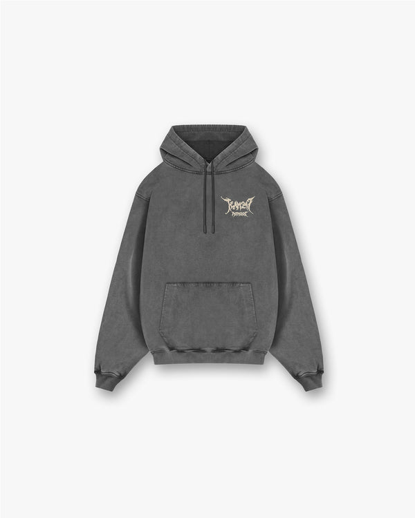 Represent Team 247 X END Oversized Hoodie Washed Grey