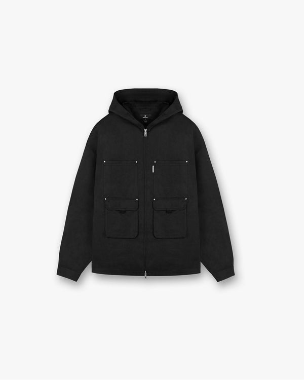 Represent Utility Hooded Shirt Jet Black