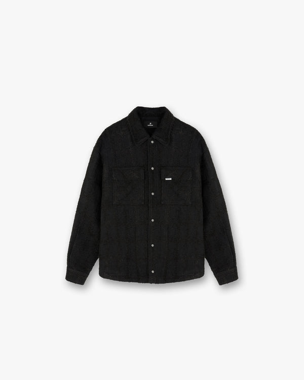 Represent Wadded Overshirt Black