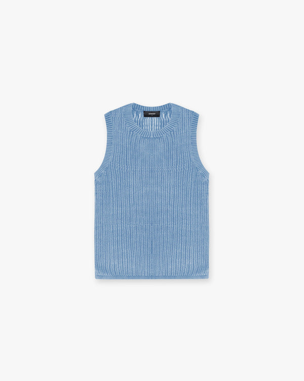 Represent Washed Knit Vest Sky Blue