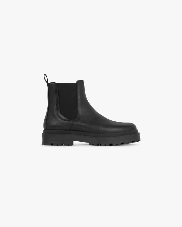 Represent Work Boot Tumbled Leather Black