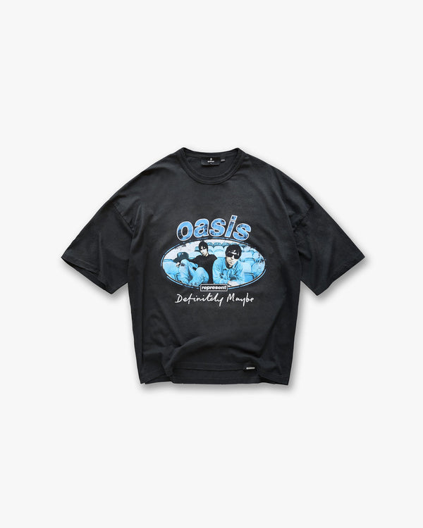 Represent X Oasis Maine Road T-Shirt Washed Black