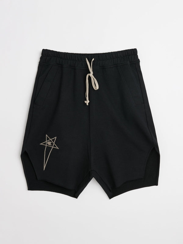 Rick Owens x Champion Beveled Pods Shorts Black