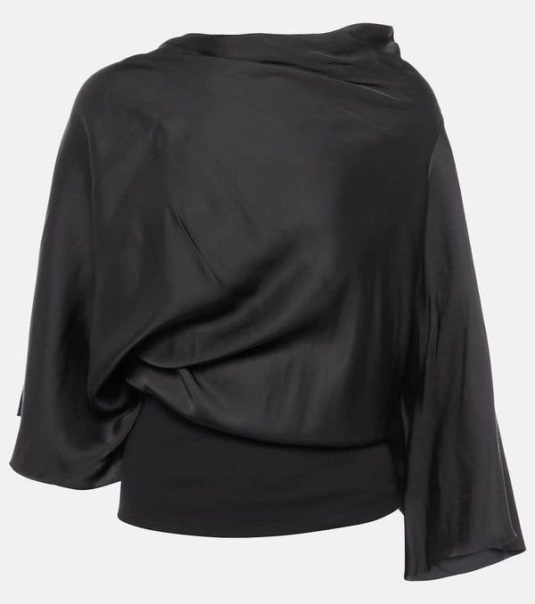 Rick Owens Cylinder draped jersey top