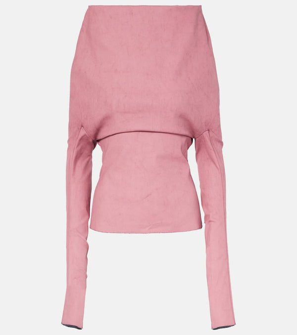 Rick Owens Draped cotton-blend top