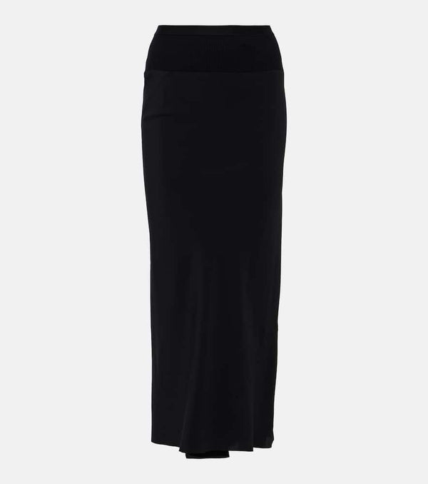 Rick Owens Jersey midi skirt