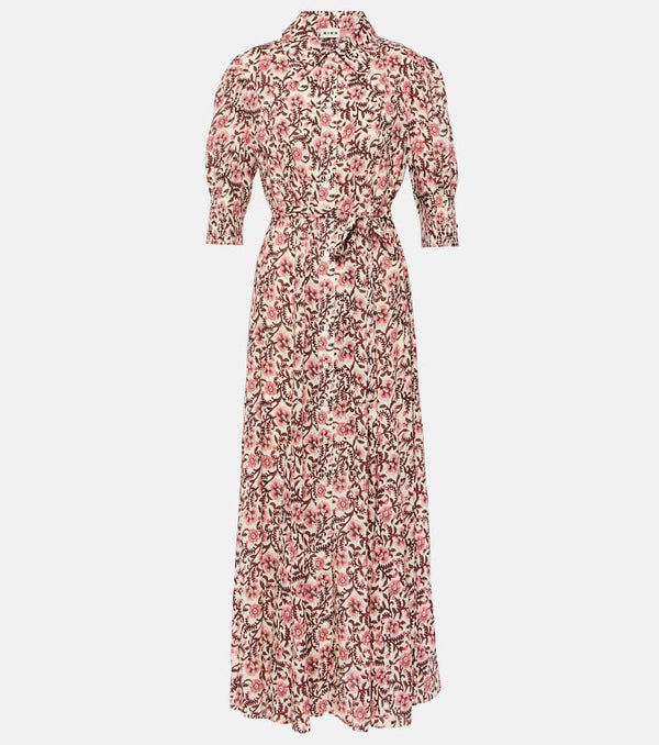 Rixo Bloom floral shirt dress